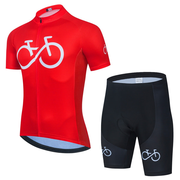 2022 Nytt sykkelsett sykkeluniform sommersykkeltrøyesett landeveissykkeldrakter MTB sykkelklær Pustende sykkelklær Beige Asian Size -3XL