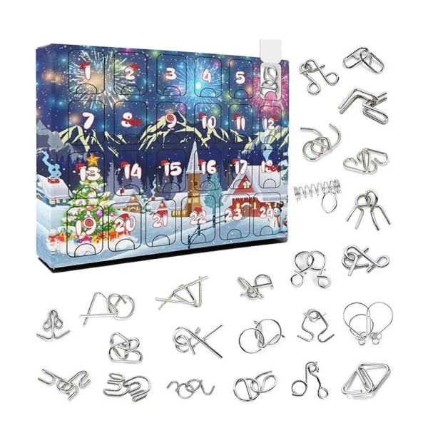 Jul adventskalender 2023 Sensory Fidget Toys Xmas Blind Box 24 Days Countdown Nyårs överraskningspresent för barn Pojkar Flickor style 3