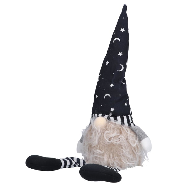 Halloween Plysj Gnomes Lekeferie Søt Utsøkt Gnome Dukkedekorasjon Ornamenter Med Lys Straight Hat