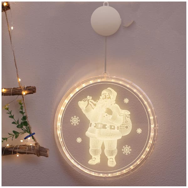 Julenissevinduslys gir flott julestemning 16CM