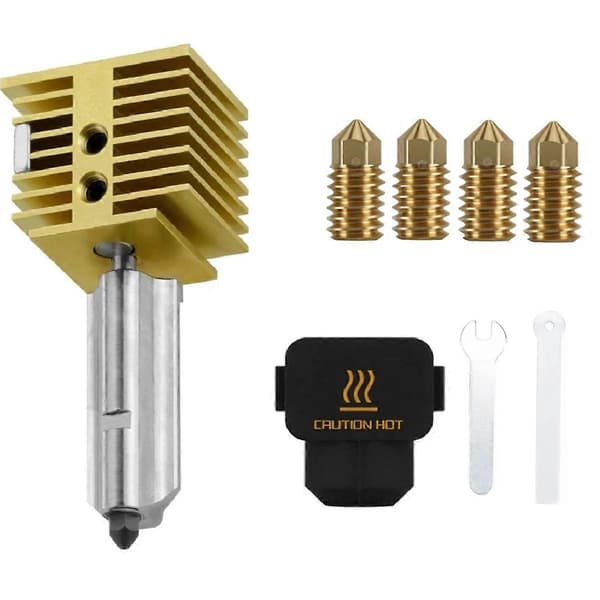 For Bambu Lab A1 Hotend Kit 0.2/0.4/0.6/0.8MM Dyse Messing