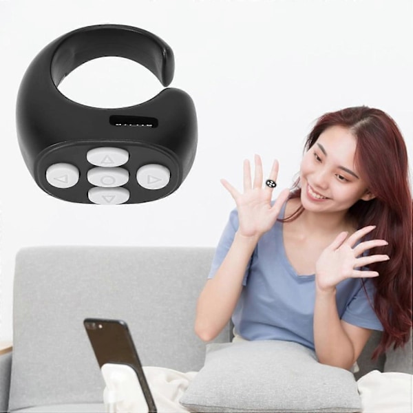 5.3 Ring Fjernbetjening til Videoafspilning, Mobiltelefon Kamera Lukker Selfie Fjernbetjening med App Support