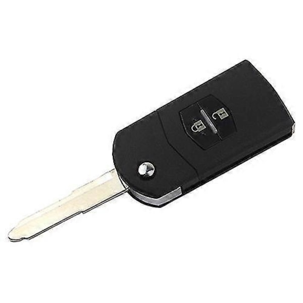 Flip Nøgleskal Passer Til Mazda 3 5 6 Fjernbetjening Nøgleetui Udskiftning 2 Knapper Fob