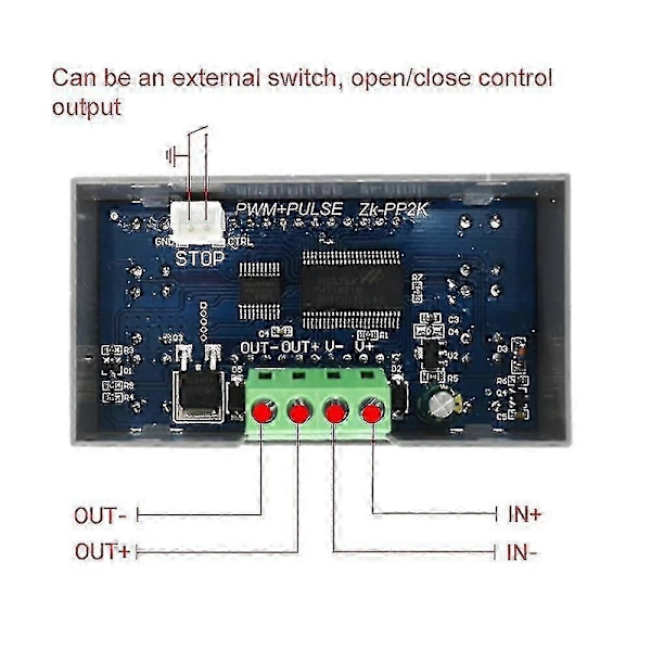 DC3.3-30V Högeffekts PWM-drivrutin Motorvarvtalsregulator