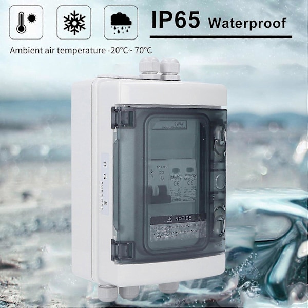 PV Kopplingsbox IP65 Vattentät Åskskydd Fotovoltaisk Solcellsfrånskiljare med 40A C