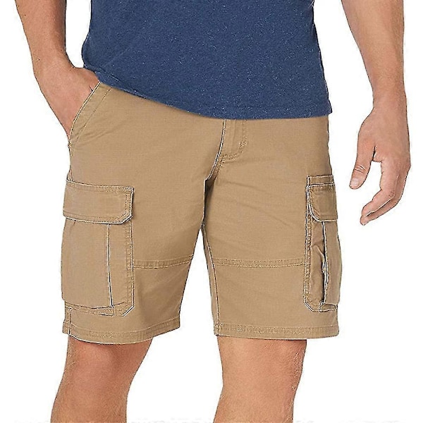 Herre Ensfarvet/Camo Arbejde Cargo Casual Ferie Sommer Shorts Lommer Korte Bukser