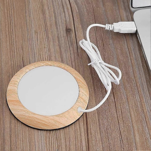 Kaffekrus Varmeplade, USB Konstant Temperatur Varm Coaster, til Kontor Hjem, Sort