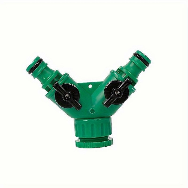 Nye modeller 1 stk. Hageslange Y-koblinger Plastslangesplitter med kran Vanningsstengeventiler for landskapsforming, hagearbeid, blomsterplanting, vanning