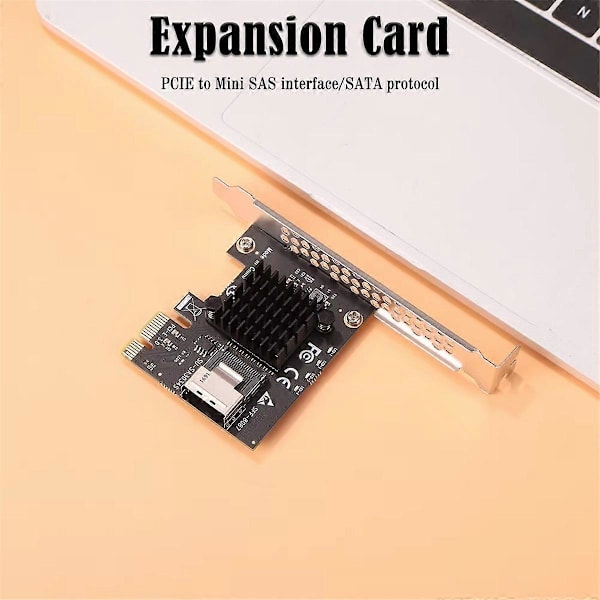 PCI-E 1x till Mini SAS SFF-8087 Adapterkort Mini PCI Express X1 2.0 Riser för Mining för /Linux Syst