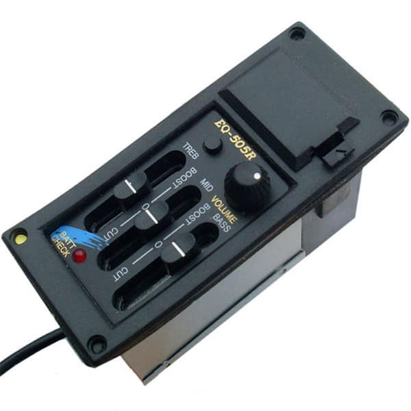 3-bånds EQ Gitar Preamp Equalizer Piezo for Ovation OUD Akustiske Gitarer EQ-505