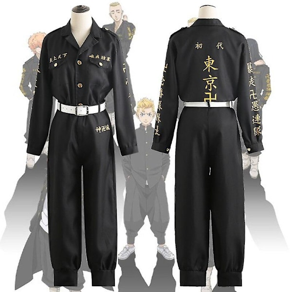 Anime Tokyo Revengers Ken Ryuguji Tokyo Manji Gang Cosplay Costume Shirt Bukse Uniform Draken Manjiro Sano Halloween Cosplay M