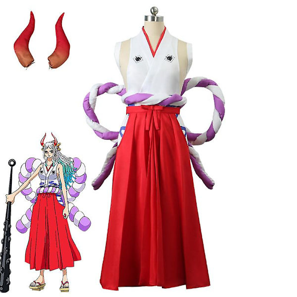 Anime One Piece Yamato Cos Suit Cosplay Ace Cosplay Kostym Kaido Dotter Nautical King Suit Dam Cosplay Kläder Halloween S