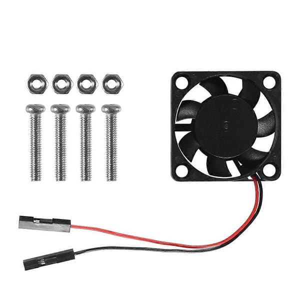4 stk. Børsteløs CPU Køleventilator Køleplade Køleradiator 3.3V 5V til Raspberry Pi4 Pi3 B+, Pi 3, Pi 2