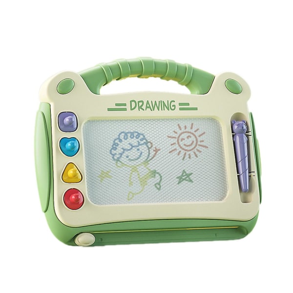 Lasten magneettipiirustustaulu Värikäs pyyhittävä doodletaulumaalaus Opetuslelut Lahjat Green