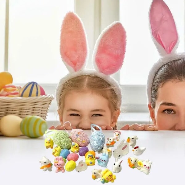 Kanin adventskalender 2023 24 dagers nedtelling til påske Kaningavesett påskegaver til barn Gutter teller ned til påske