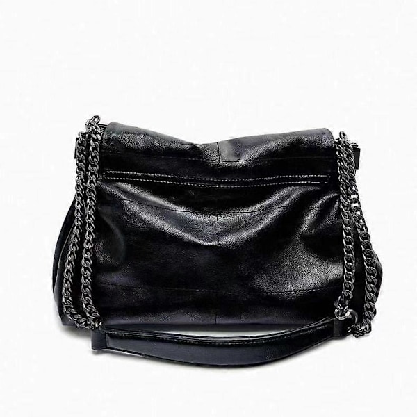 PU-nahkainen olkalaukku, suuri kapasiteetti, naisten tyylikäs satchel-laukku, säädettävä hihna, yksivärinen olkalaukku, matkakassi