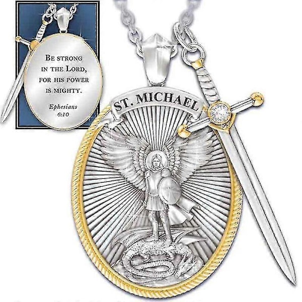 Katolsk skytshelgen-anheng Michael St. Michael Erkeengelen Anheng Halskjede