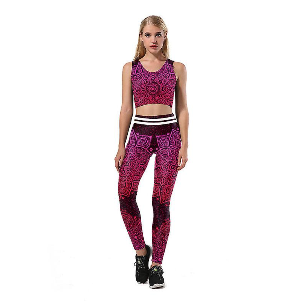 Sportbehåar och leggings för kvinnor Flickor stödja yoga linne med Tommy Control COLOR 7(LEGGINGS) S