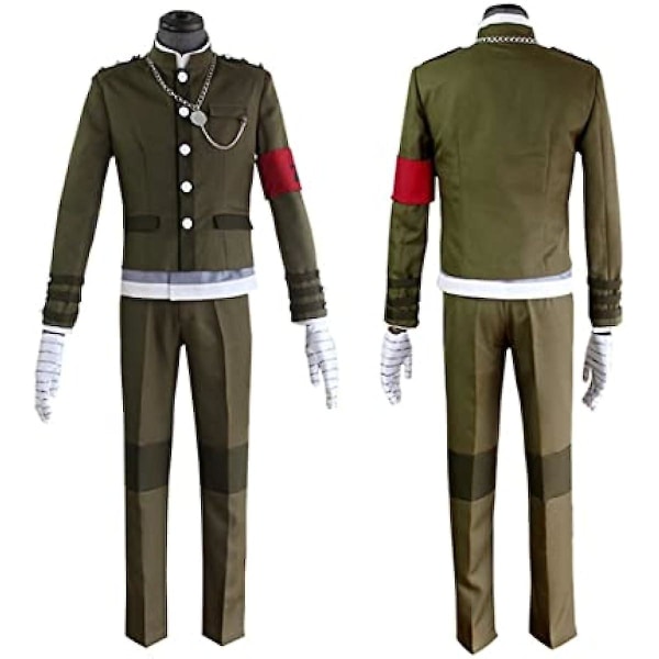 Danganronpa Shinguji Korekiyo Cosplay kostym Skoluniform Studentdräkt Hela set Anime Cosplay kostym S