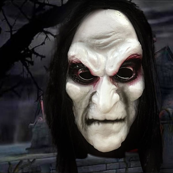 Tricky Toys Horror Zombie Mask Gummileker Halloween Dekorasjon Rekvisitter Kostymefest
