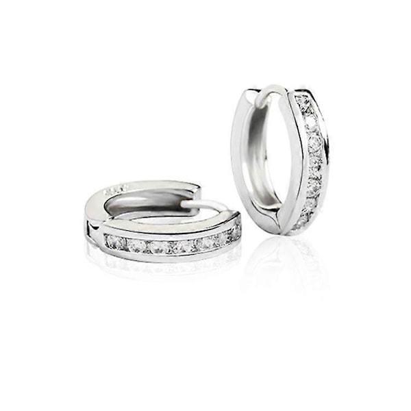 Örhängen mode exklusiva nya enkelrads diamant kvinnliga U-formade allergivänliga zirkonörhängen