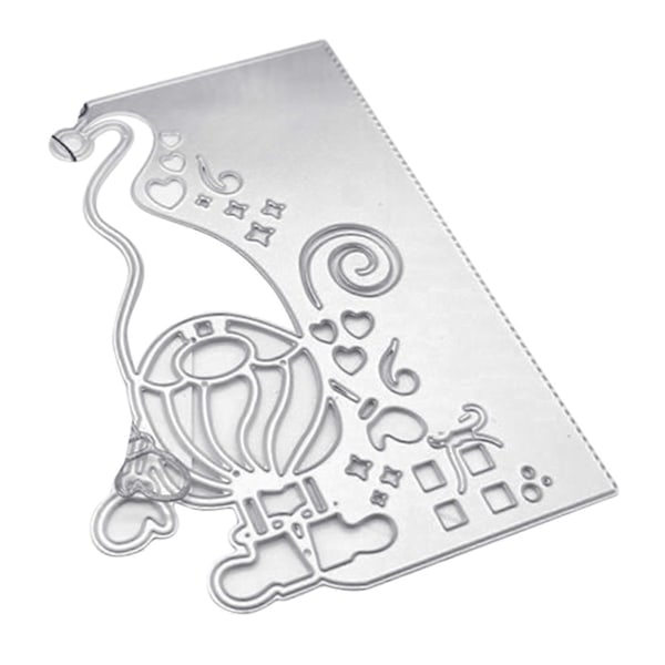 Jule Gnome Santa Metal Skærestencils DIY Scrapbooking Album Papirkort Skabelon Form Prægning Håndværk Dekoration