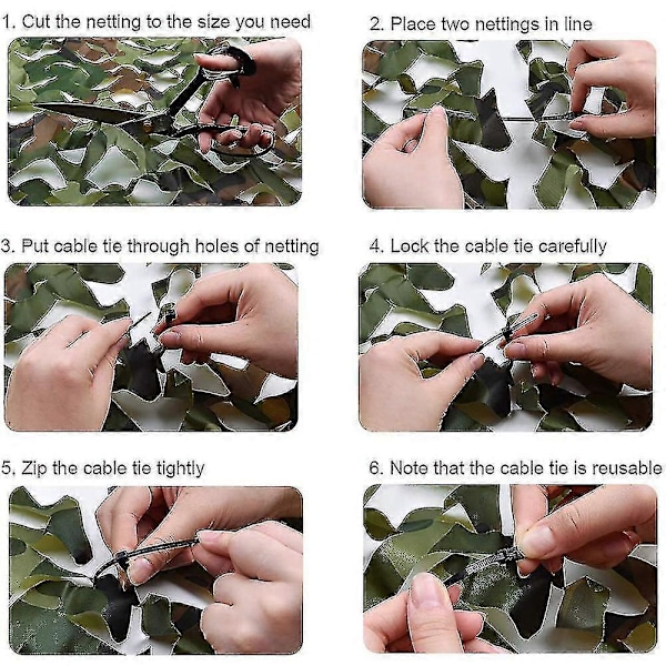 Nya Modeller Roll Camo Nät Kompatibelt Med Jakt Militär Dekoration Solskydd, 1.5m X FEV