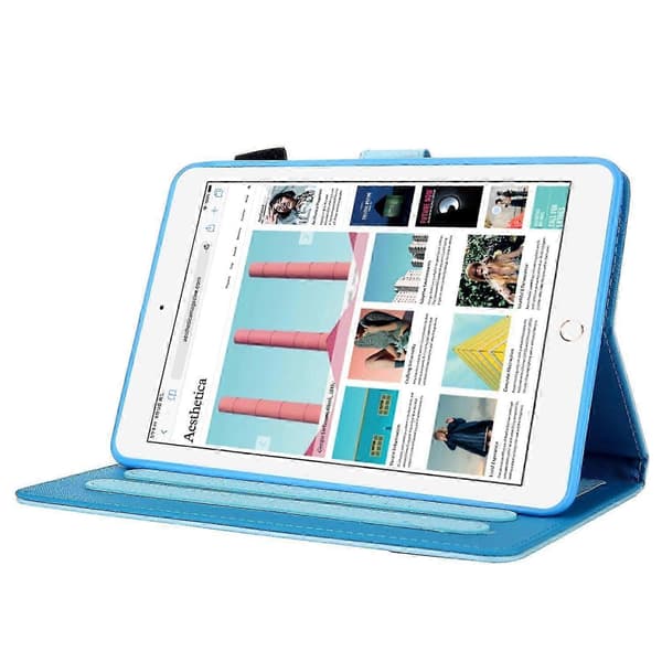 Läderfodral med kortförvaring för iPad mini (2019) 7,9 tum/4/3/2/1