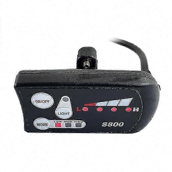 36V 48V Elcykel LCD Display Panel S800 med LED Måler til Ebike Controller 5 Pin Vandtæt