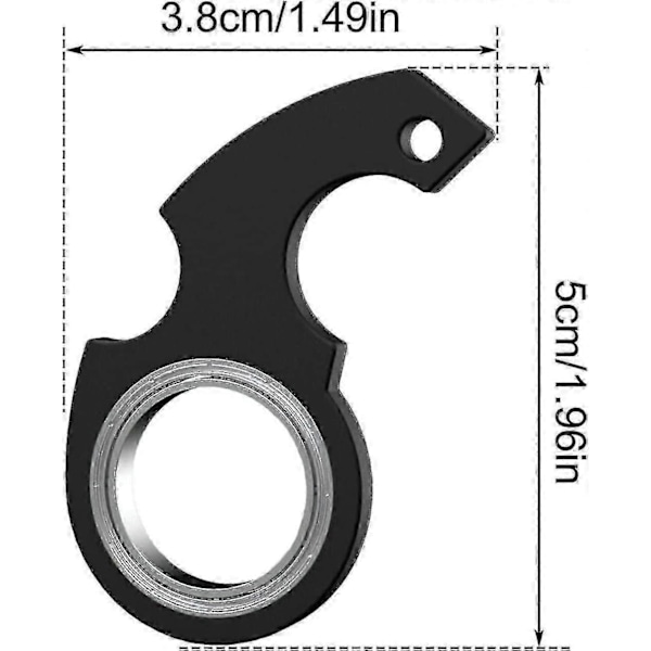 Nyckelring Spinner Fidget Ring Leksak, Nyckel Spinner, Snurrande Nyckelring, Fidget Nyckelring, Sensoriska Leksaker Fidgets Squishy Leksaker