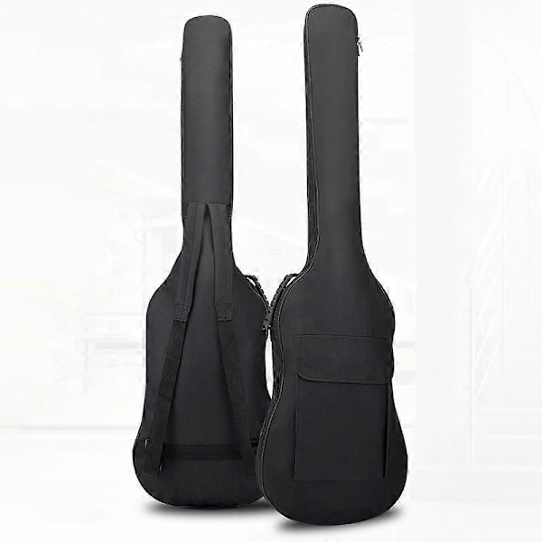 Elbas Gitarrväska Gig Bag Ryggsäck Vadderad Mjukt Fodral 5mm Vaddering Lättvikt Vattentät Ryggsäck