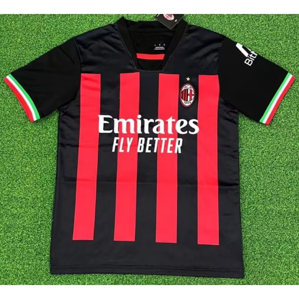 Ny vintage svart AC Inter Football Training T-shirt Evra NO.3 S