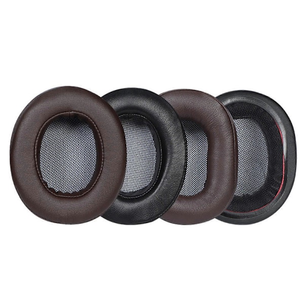 Öronkuddar Örngott Svart 1 Par Memory Foam Svart Ersättning för MDR 1ABT 1RBT 1RNC Bekväma att Bära Brun