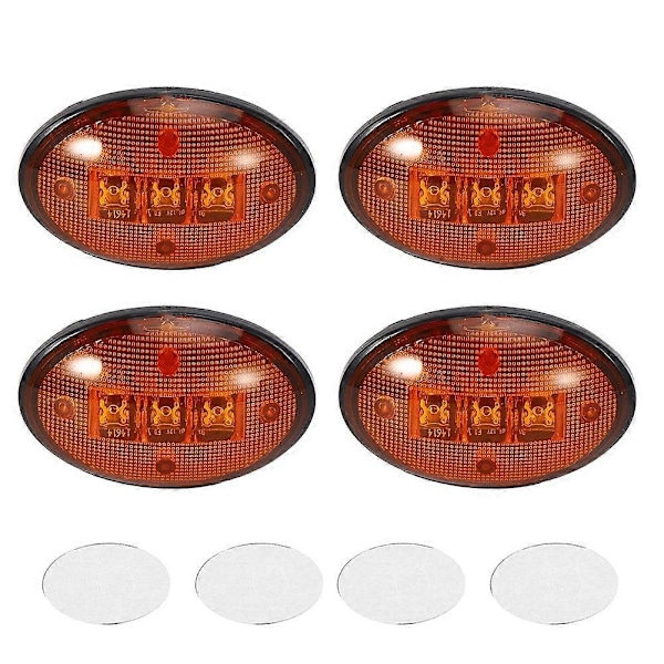 5,8 cm 12V DC Lokasuojan Sivuvilkut Vedenpitävät Sopivat Ford F-sarjaan 1999–2010 (4 kpl Amber L)