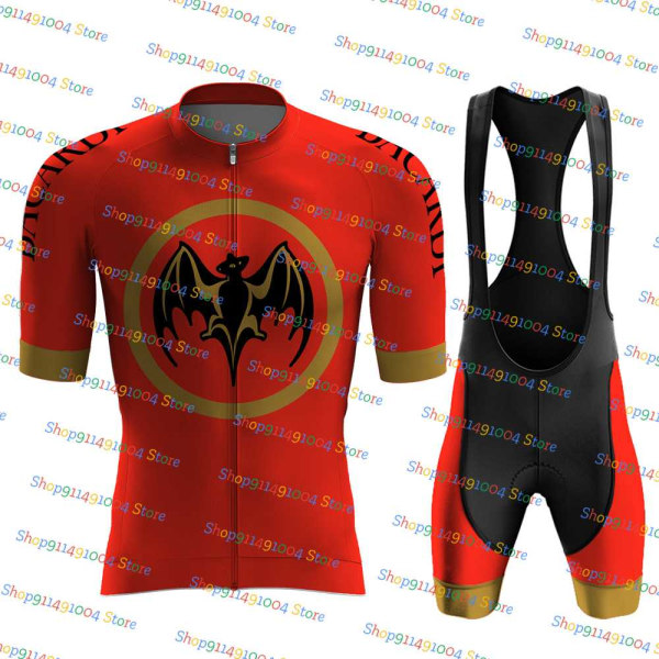 Bacardi Drink Beer Cykeltröja set Uniform cykelkläder Quick Dry Cykelkläder Kläder Herr Short Maillot Culotte Kit 1 XS