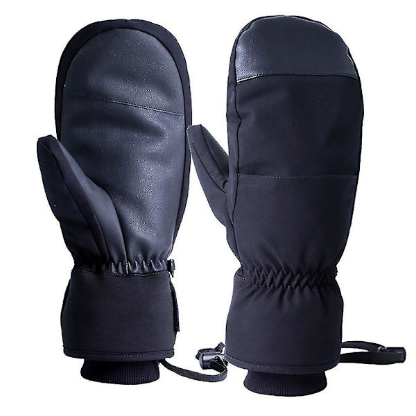 Snowboard Handsker Vanter Varm Touch Screen Vandtætte skihandsker Black