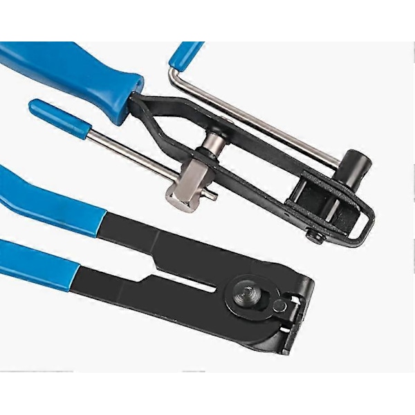 2 Delar Gimbal Krag Tång Verktyg och Krympband Krag Tänger, blå, 220mm, 235mm