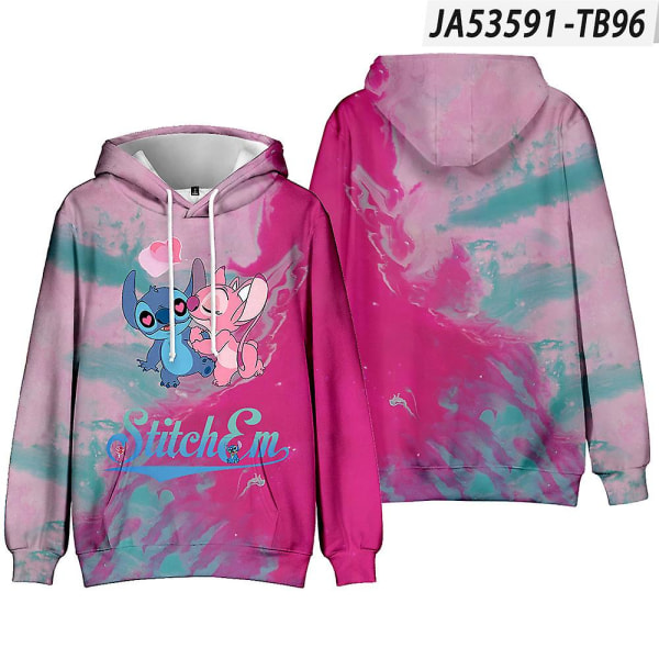 Barn Gutter Jenter Lilo & Stitch hettegenser Langermet hettegenser Topper Gaver style 8 140