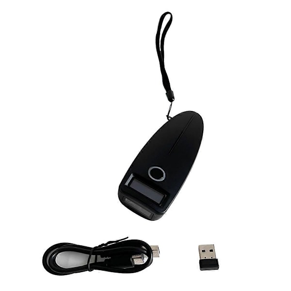 Streckkodsläsare Mini Trådlös Bluetooth Handhållen Portabel 1D 2D QR Streckkod