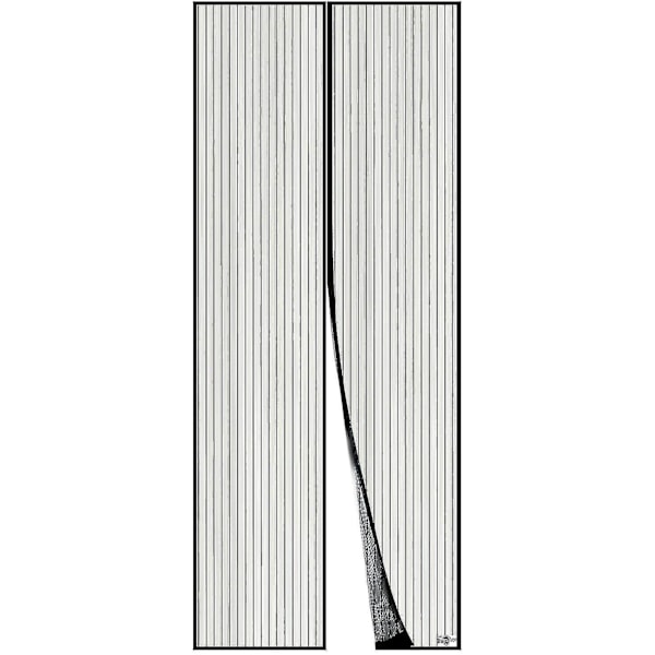 Magnetisk fluenet dør 80*210 cm, magnetiske gardiner kan nemt fastgøres og samles uden boring Szkyd