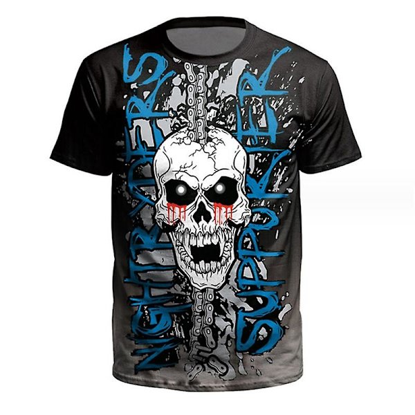 Halloween Skeleton Men Gutter T-skjorte style 1 4XL