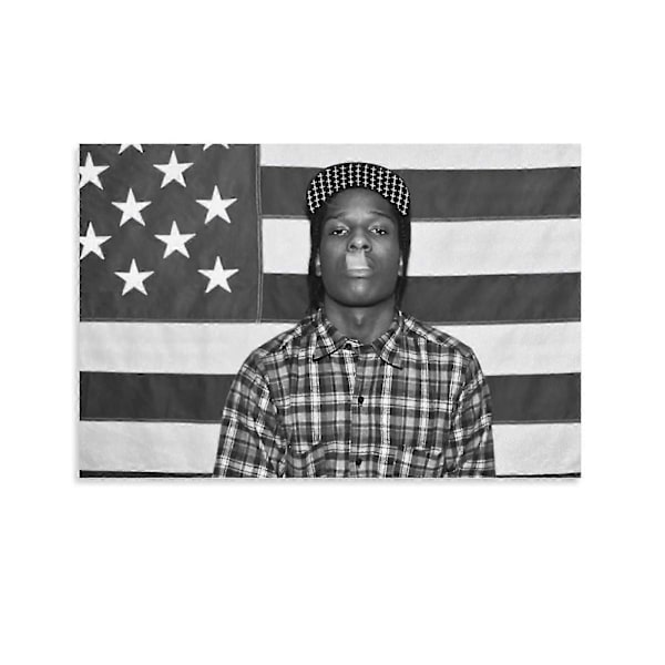 A-AP Rocky ASAP Amerikan lippu Rap-artisti Motivointi Inspiroiva Toimisto Kuntosali Seinä Asuntola Sisustus 3x5ft Lippu Vain Ompelu
