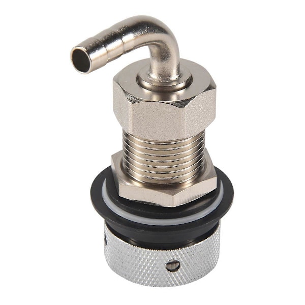 Ølhanehane med 8 mm Barber Albue, Forkromet Messinghane G5/8 til Justerbar Haneudkast