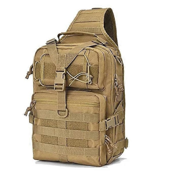 20L Taktisk Ryggsekk Militær Sling Ryggsekk Hær Molle Vanntett EDC Sekk Bag for Utendørs Vandring Camping Jakt