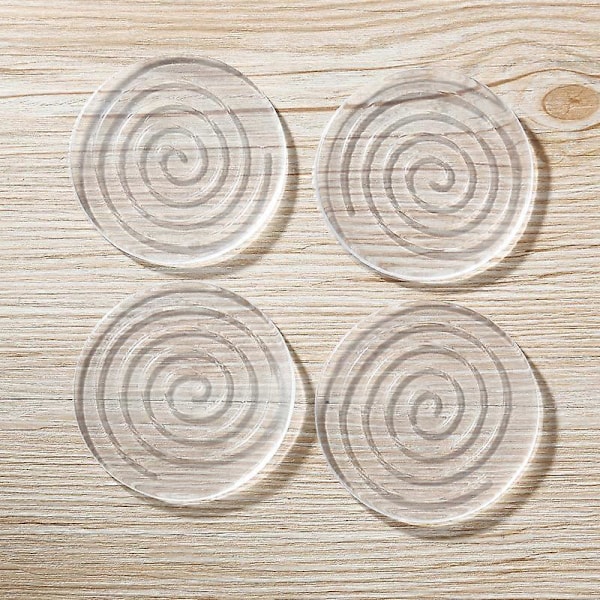 4 st Silikon Halkskydd Stolsbensskydd Bordsunderlägg Möbelbensskydd Golvskydd Halkfria Koppar Stols Skyddsfodral (Rund 60mm) QYRoadWol