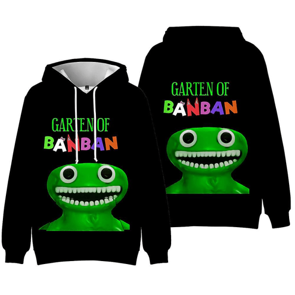 Drenge Piger Garten Of Banban Hættetrøjer Sweatshirt Casual Pullover Jumper Toppe med lomme Børn Fans Gave style 2 6-7 Years