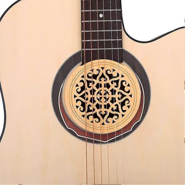 Gitarr Ljudhålsskydd Lättvikt Dekorativt Minskar Feedback och Brus Ljudhålsskydd Gitarr Ac