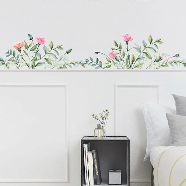 Blommor Växter Väggdekor Väggdekaler för Vardagsrum Sovrum Kontor Väggdekoration