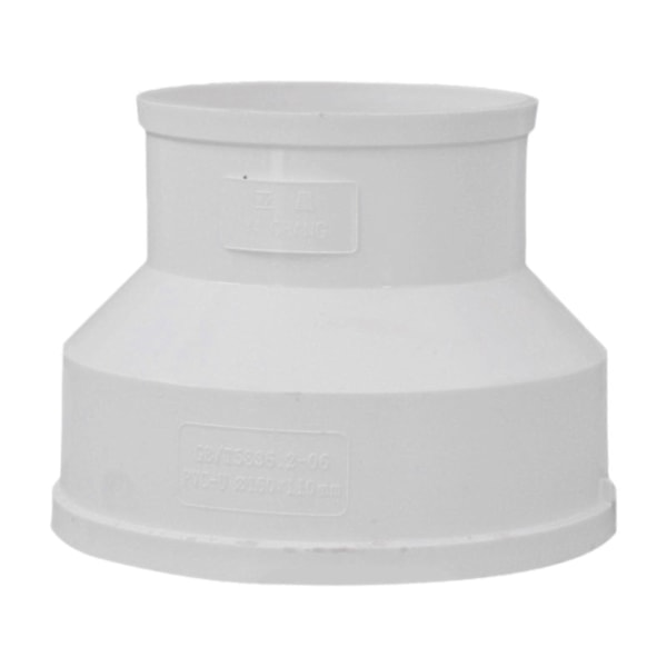 Kanalreduktion Luftkanaladapter PVC Fitting Luftstrømsrør Forstørrer Adapter til Hotel Ventilationssystem Nem at Installere Utility