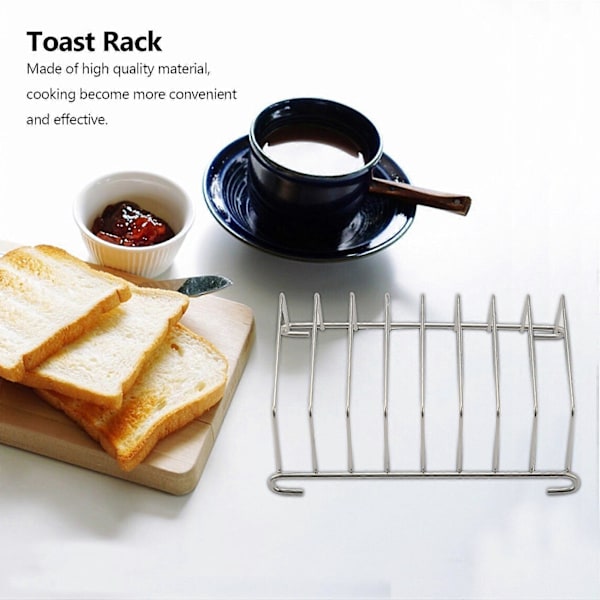 2 stk. Toastbrød Rack Holder 8 Skive Huller Værktøj Køle Gitter Brød Rack Air Fryer Tilbehør Organizer